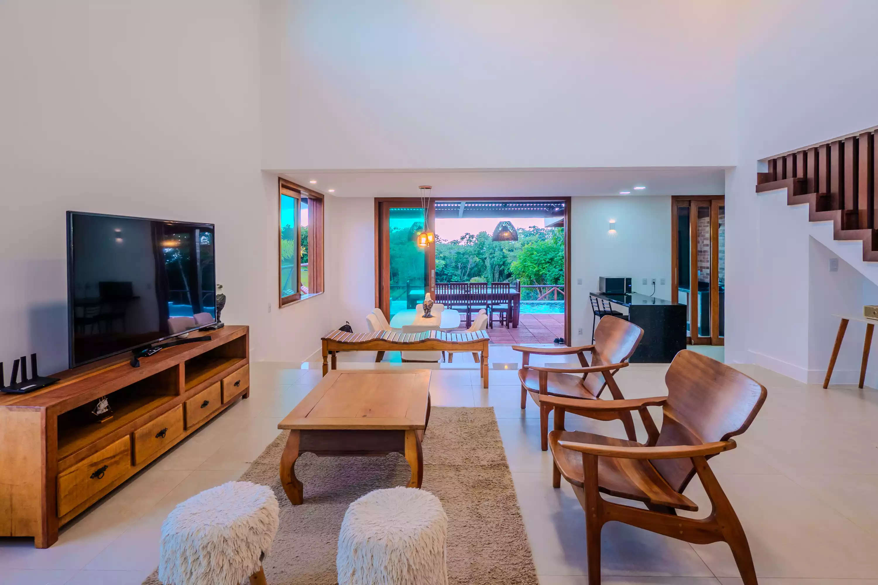 Casa Natus - Living com Pé-direito Duplo